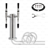 2 Tap Nitro Coffee / Guinness Beer Beverage Tower Stainless Stout Creamer Faucet freeshipping - Star Beverage Supply Co.