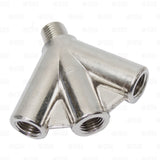 3 Way CO2 or N2 Regulator Output Splitter Manifold 1/4" NPT Chrome Triple MPT-Business & Industrial:Restaurant & Food Service:Bar & Beverage Equipment:Draft Beer Dispensing:Couplers, Hoses & Fittings-Star Beverage Supply Co.