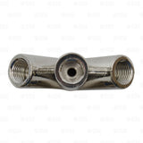 3 Way CO2 or N2 Regulator Output Splitter Manifold 1/4" NPT Chrome Triple MPT-Business & Industrial:Restaurant & Food Service:Bar & Beverage Equipment:Draft Beer Dispensing:Couplers, Hoses & Fittings-Star Beverage Supply Co.