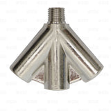 3 Way CO2 or N2 Regulator Output Splitter Manifold 1/4" NPT Chrome Triple MPT-Business & Industrial:Restaurant & Food Service:Bar & Beverage Equipment:Draft Beer Dispensing:Couplers, Hoses & Fittings-Star Beverage Supply Co.