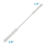 2 Headed Beer Line and Beer Faucet Wire Cleaning Brush Two Sizes Double Brush freeshipping - Star Beverage Supply Co.