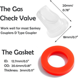 Beer Keg Coupler Silicone Gas Check Valve and Washer SET OF 10 Star Beverage Supply Co.