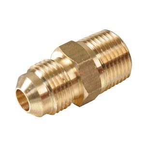 1/4" Male NPT to 1/4" MFL Threaded Flare Barb Adapter with One Way Check Valve Star Beverage Supply Co.
