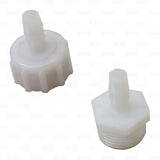 Male / Female 3/4" Garden Hose Connector to 3/8" Barb Set Plastic Nipple MGH FGH freeshipping - Star Beverage Supply Co.