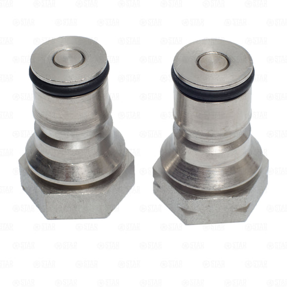 AEB Style Ball Lock Corny Keg Replacement Post Set Gas In Beverage Out 19/32-18 Star Beverage Supply Co.