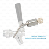 Beer Tap Lock For Standard Bar Faucet Tough Chrome Construction Includes 2 Keys freeshipping - Star Beverage Supply Co.