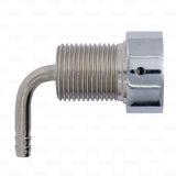 Stainless Steel Draft Beer Tower Faucet Shank 90º Elbow Gooseneck + 3/16" Barb-Business & Industrial:Restaurant & Food Service:Bar & Beverage Equipment:Draft Beer Dispensing:Draft Beer Towers & Faucets-Star Beverage Supply Co.
