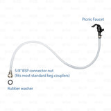 4ft Domestic Beer Keg Portable Cobra Picnic Faucet Line Hose Dispenser Line 48" freeshipping - Star Beverage Supply Co.