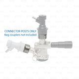 Ball Lock Corny to Sanke Keg Coupler Quick Connector Post Set Gas + Liquid-Star Beverage Supply Co.