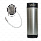 5 Gallon Ball Lock Carbonation Keg with Dip Tube and Aeration Carbonating Stone freeshipping - Star Beverage Supply Co.