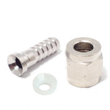 1/4" MFL Swivel Nut Hose Barb + Nut Set with 5/16" Tubing Hose Barb freeshipping - Star Beverage Supply Co.
