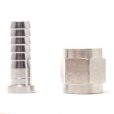 1/4" MFL Swivel Nut Hose Barb + Nut Set with 5/16" Tubing Hose Barb freeshipping - Star Beverage Supply Co.