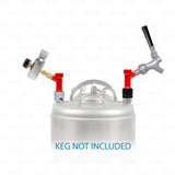 Pin Lock Corny Keg Portable Dispensing Kit Mini Co2 Regulator + Picnic Faucet-Business & Industrial:Restaurant & Food Service:Bar & Beverage Equipment:Draft Beer Dispensing:Keg Pumps-Star Beverage Supply Co.