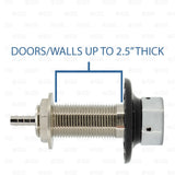 4" Stainless Steel 304 Draft Beer Kegerator Faucet Shank with 1/4" Hose Barb freeshipping - Star Beverage Supply Co.