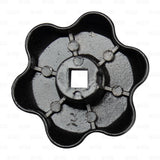 CO2 Tank Replacement Hand Wheel Handle M6 + 5/16" Nut + Spring Set Steel BLACK freeshipping - Star Beverage Supply Co.