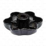 CO2 Tank Replacement Hand Wheel Handle M6 + 5/16" Nut + Spring Set Steel BLACK freeshipping - Star Beverage Supply Co.
