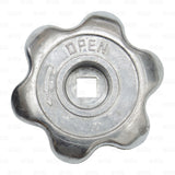 CO2 Tank Replacement Hand Wheel Handle M6 + 5/16" Nut + Spring Set Steel CHROME freeshipping - Star Beverage Supply Co.