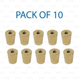 Gold Brass Finish Beer Tap Handle Replacement Ferrule 3/8" Threaded Base 10 PACK freeshipping - Star Beverage Supply Co.