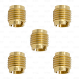 Beer Tap Handle Threaded Screw in Brass Insert Nut Ferrule 3/8 Threads PACK OF 5 freeshipping - Star Beverage Supply Co.
