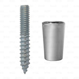 Beer Tap Handle Repair Kit - Base Ferrule and Screw Set Chrome freeshipping - Star Beverage Supply Co.