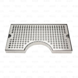 12" x 7" Kegerator Tower Cutout Drip Tray Stainless Steel Removable Grate freeshipping - Star Beverage Supply Co.