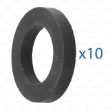 Set of 10 - Replacement Rubber Washer Seal for Draft Beer Coupler Shank SBSC