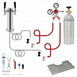 2 Tap Tower Home Brew Ball Lock Corny Keg Kegerator Keezer CO2 Conversion Kit Star Beverage Supply Co.