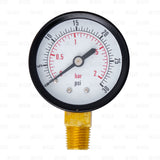 CO2 Regulator Replacement Gauge 30psi Right Hand CLOCKWISE 1/4" Male NPT Threads freeshipping - Star Beverage Supply Co.