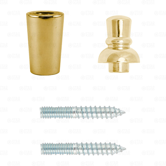 Beer Tap Handle Repair Kit! Brass Gold Ferrule Top Finial X2 Sided Hanger Bolts freeshipping - Star Beverage Supply Co.