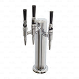 3 Tap Draft Nitro Beer Coffee Tower Triple Stainless Steel Stout Creamer Faucets freeshipping - Star Beverage Supply Co.
