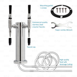 2 Tap Nitro Coffee / Guinness Beer Beverage Tower Stainless Stout Creamer Faucet freeshipping - Star Beverage Supply Co.